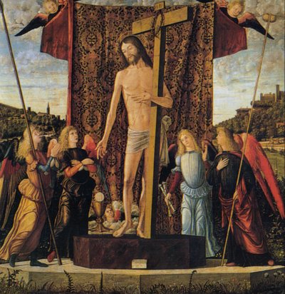 Christ Among Four Angels with the Instruments of the Passion by Vittore Carpaccio